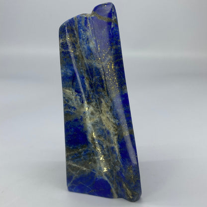 Lapis Lazuli, Lazurite, Afghanistan Minerals, 600g, Polished Gemstone, Royal Blue Lapis, Pyrite Inclusions, Freeform Lapis, Display Specimen