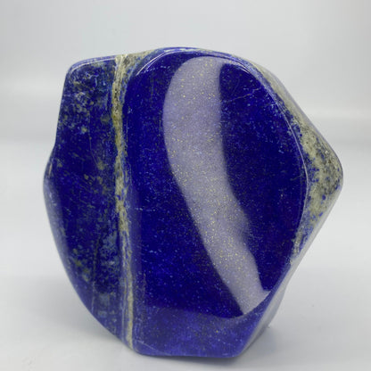 Lapis Lazuli, Lazurite, Afghanistan Minerals, Polished Gemstone, Royal Blue Lapis, Pyrite Inclusions, Freeform Lapis, Display Specimen