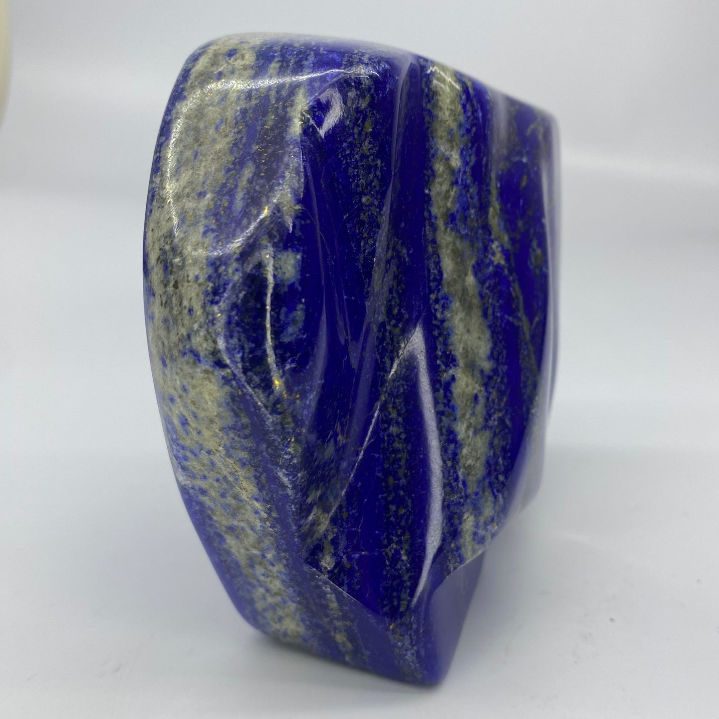 Lapis Lazuli, Lazurite, Afghanistan Minerals, Polished Gemstone, Royal Blue Lapis, Pyrite Inclusions, Freeform Lapis, Display Specimen