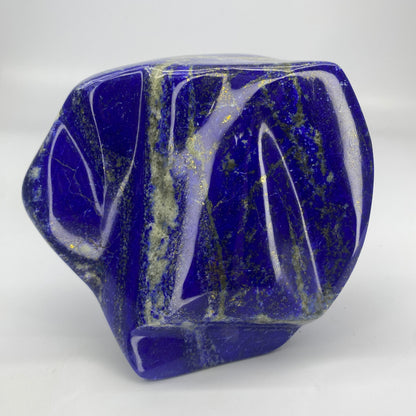 Lapis Lazuli, Lazurite, Afghanistan Minerals,  Polished Gemstone, Royal Blue Lapis, Pyrite Inclusions, Freeform Lapis, Display Specimen