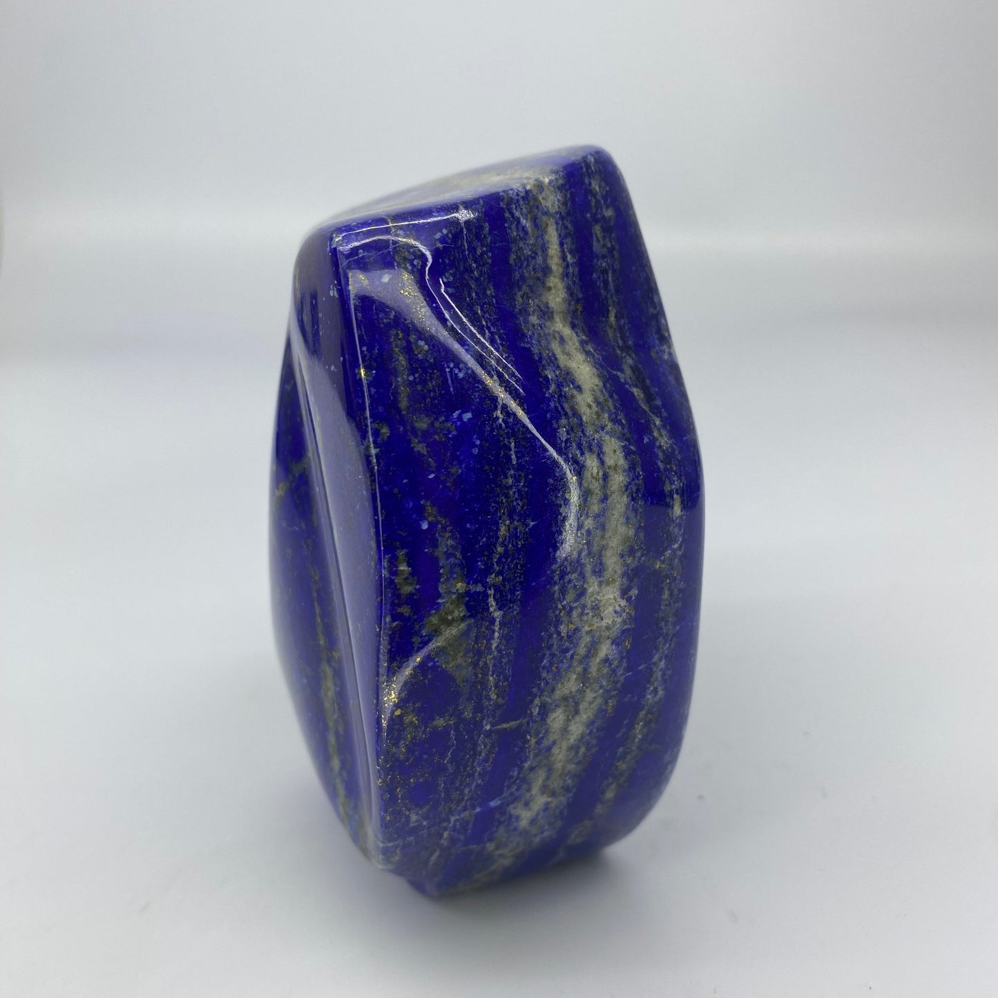 Lapis Lazuli, Lazurite, Afghanistan Minerals, Polished Gemstone, Royal Blue Lapis, Pyrite Inclusions, Freeform Lapis, Display Specimen