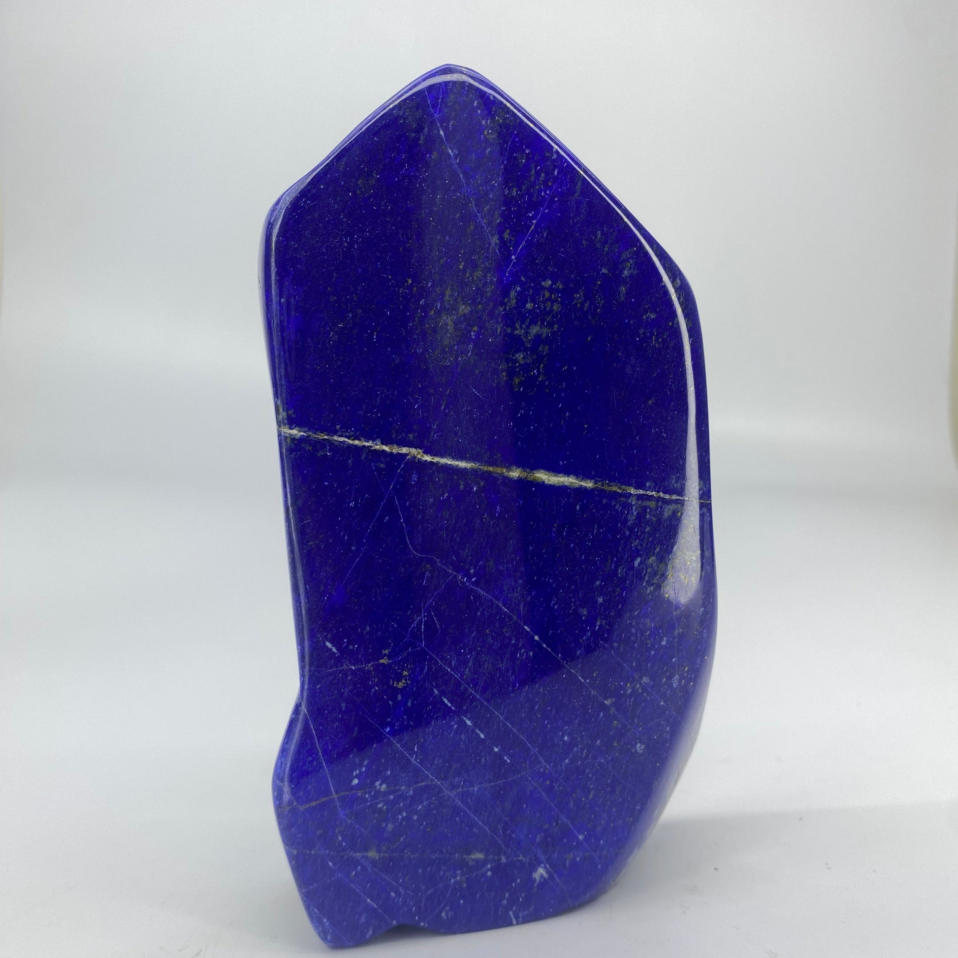 Lapis Lazuli, Lazurite, Afghanistan Minerals, Polished Gemstone, Royal Blue Lapis, Pyrite Inclusions, Freeform Lapis, Display Specimen