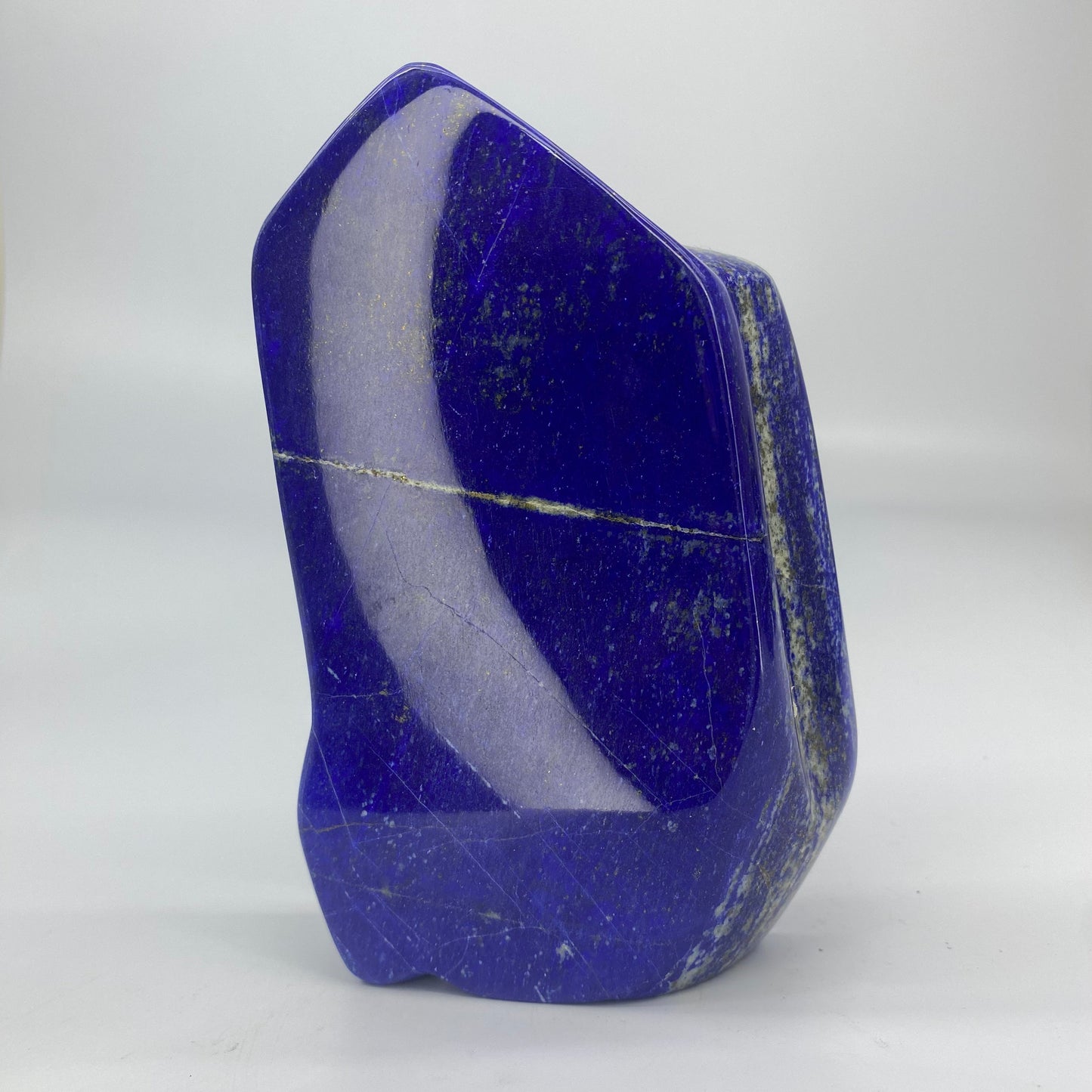 Lapis Lazuli, Lazurite, Afghanistan Minerals, Polished Gemstone, Royal Blue Lapis, Pyrite Inclusions, Freeform Lapis, Display Specimen