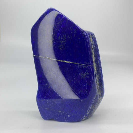 Lapis Lazuli, Lazurite, Afghanistan Minerals, Polished Gemstone, Royal Blue Lapis, Pyrite Inclusions, Freeform Lapis, Display Specimen