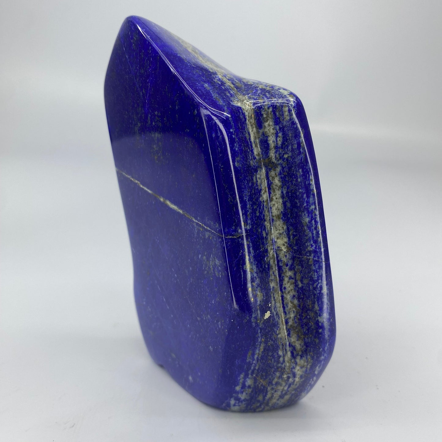 Lapis Lazuli, Lazurite, Afghanistan Minerals, Polished Gemstone, Royal Blue Lapis, Pyrite Inclusions, Freeform Lapis, Display Specimen