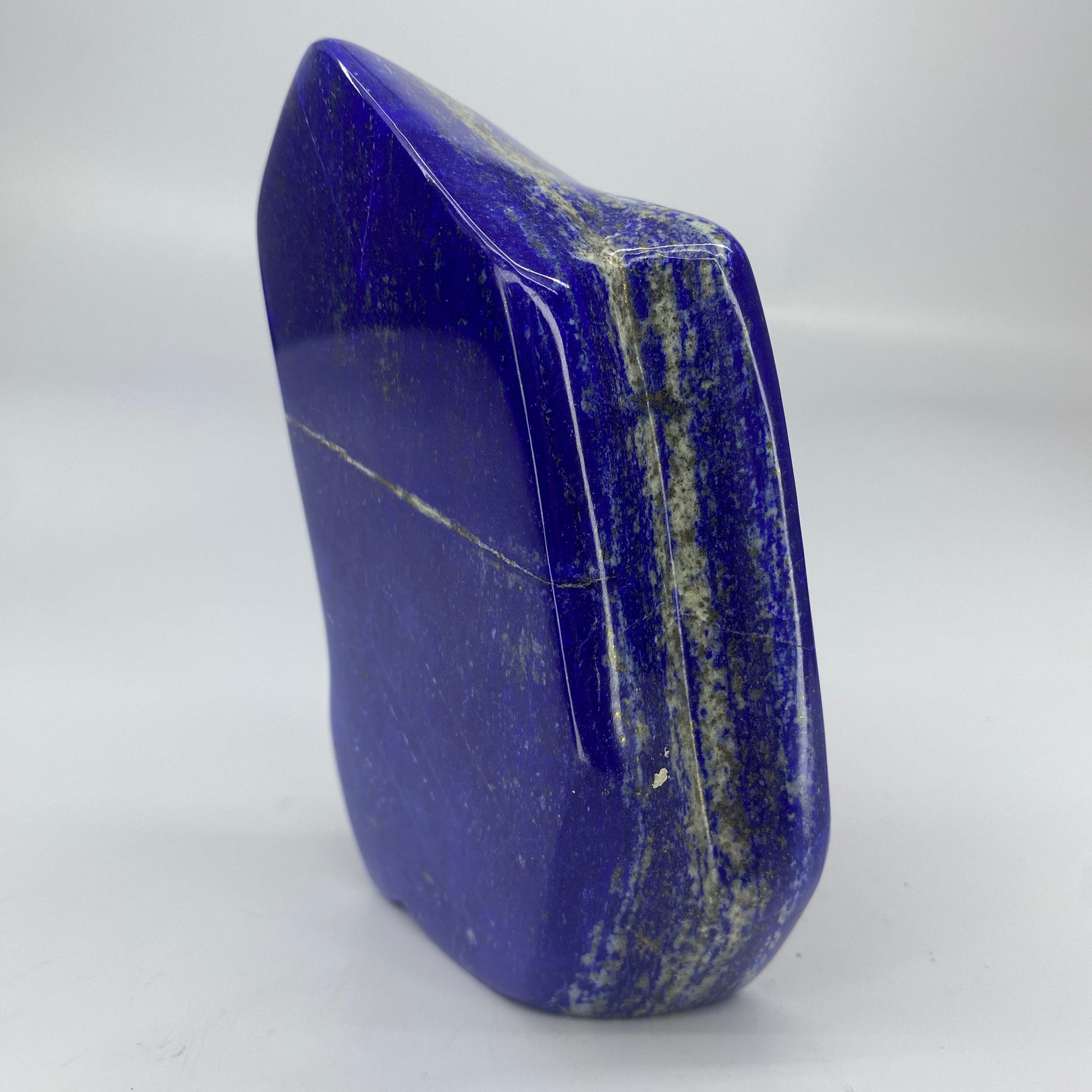 Lapis Lazuli, Lazurite, Afghanistan Minerals, Polished Gemstone, Royal Blue Lapis, Pyrite Inclusions, Freeform Lapis, Display Specimen