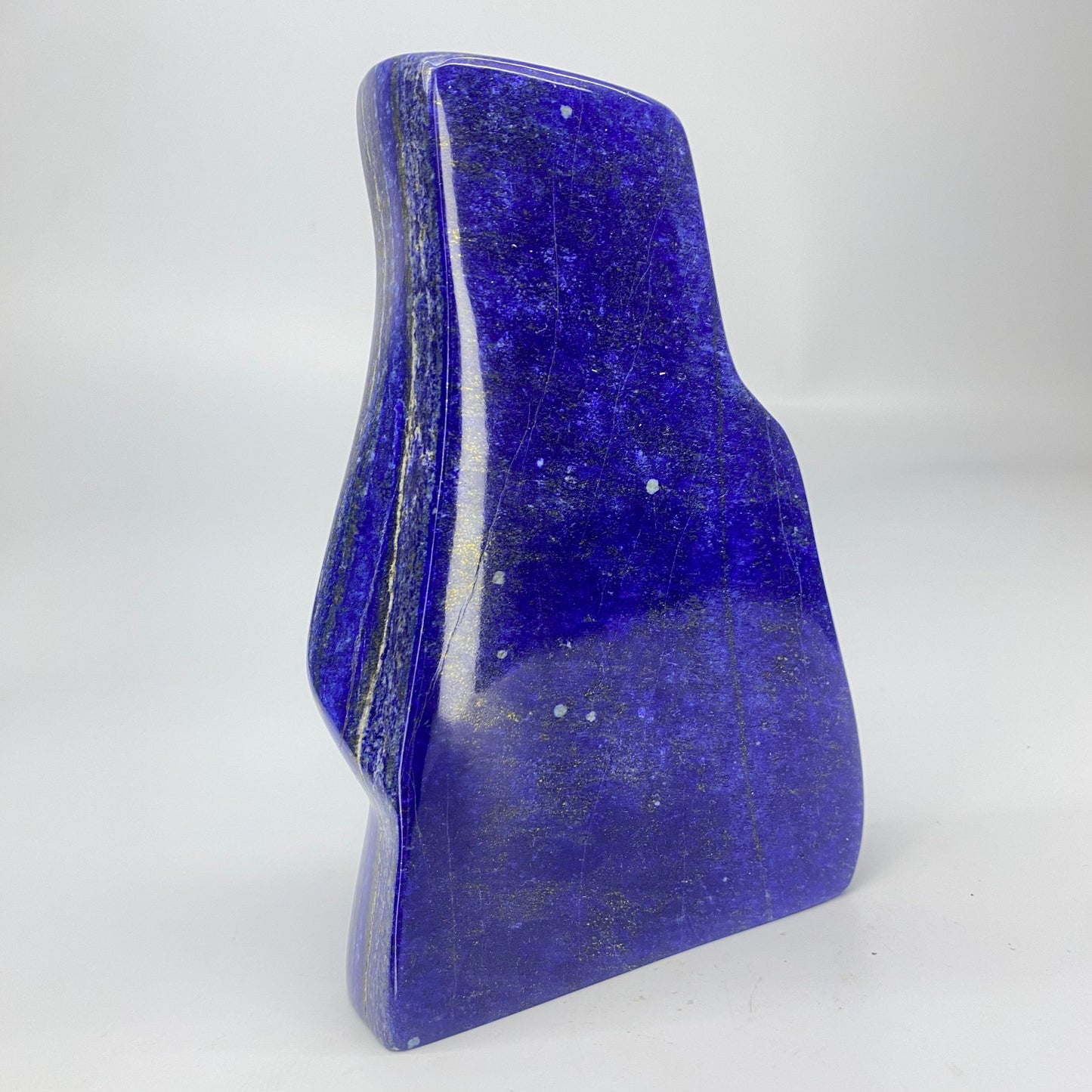 Lapis Lazuli, Lazurite, Afghanistan Minerals, Polished Gemstone, Royal Blue Lapis, Pyrite Inclusions, Freeform Lapis, Display Specimen