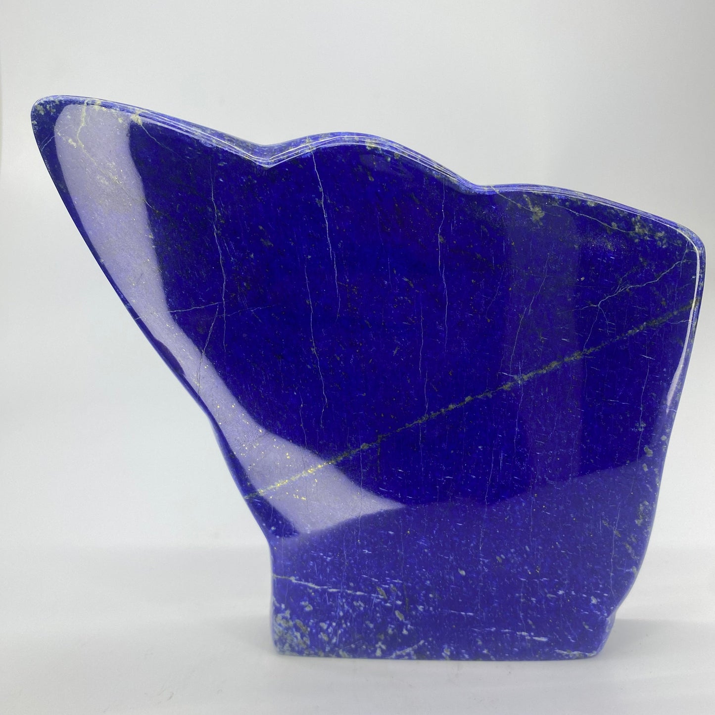 Lapis Lazuli, Lazurite, Afghanistan Minerals, 800g, Polished Lapis, Freeform Lapis, Royal Blue Lapis, Pyrite Inclusions, Statement Specimen, Luxury Decor