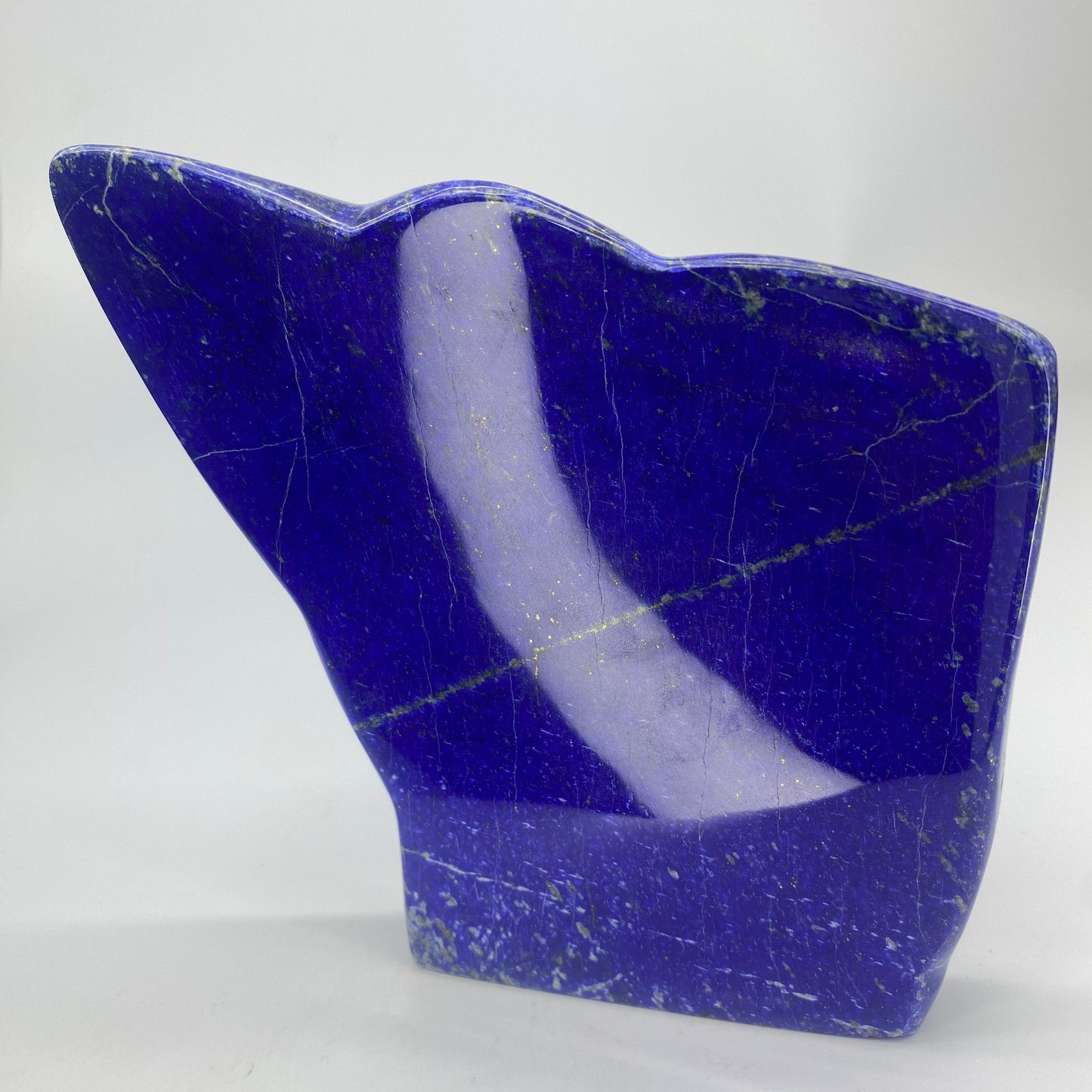 Lapis Lazuli, Lazurite, Afghanistan Minerals, 800g, Polished Lapis, Freeform Lapis, Royal Blue Lapis, Pyrite Inclusions, Statement Specimen, Luxury Decor