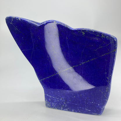 Lapis Lazuli, Lazurite, Afghanistan Minerals, 800g, Polished Lapis, Freeform Lapis, Royal Blue Lapis, Pyrite Inclusions, Statement Specimen, Luxury Decor