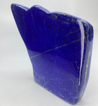 Lapis Lazuli, Lazurite, Afghanistan Minerals, 800g, Polished Lapis, Freeform Lapis, Royal Blue Lapis, Pyrite Inclusions, Statement Specimen, Luxury Decor