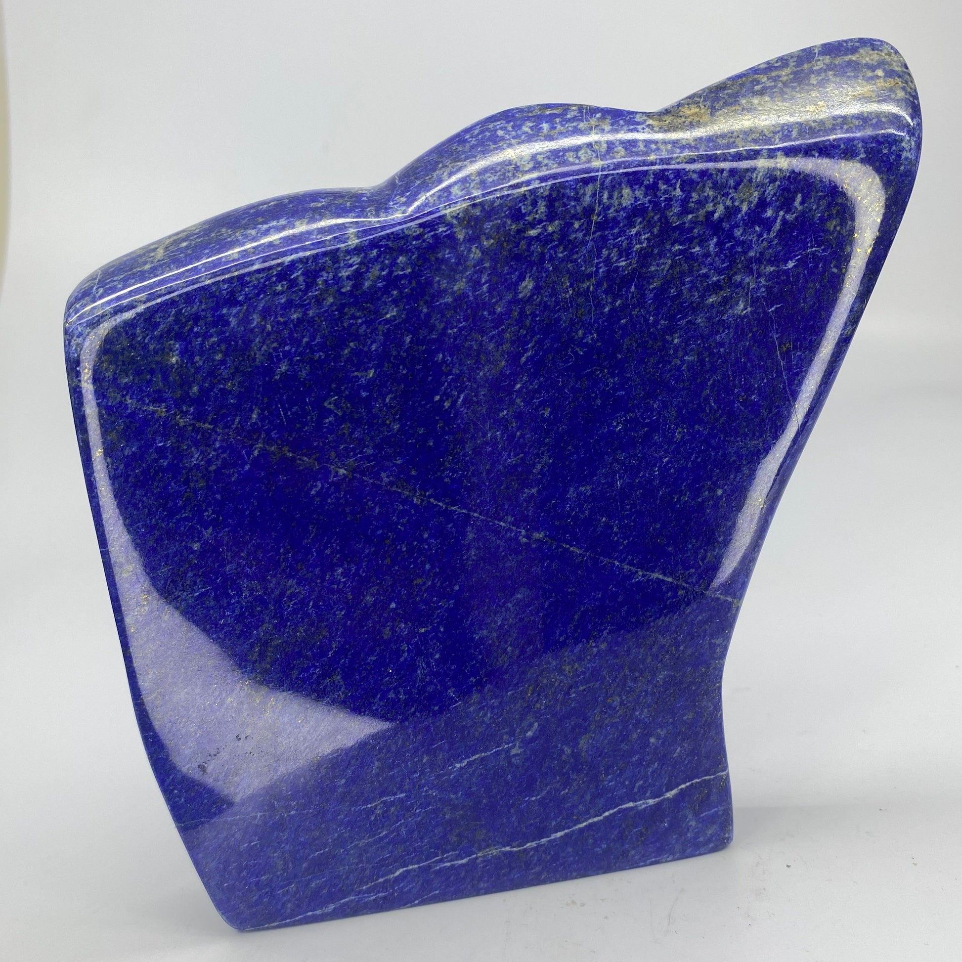 Lapis Lazuli, Lazurite, Afghanistan Minerals, 800g, Polished Lapis, Freeform Lapis, Royal Blue Lapis, Pyrite Inclusions, Statement Specimen, Luxury Decor