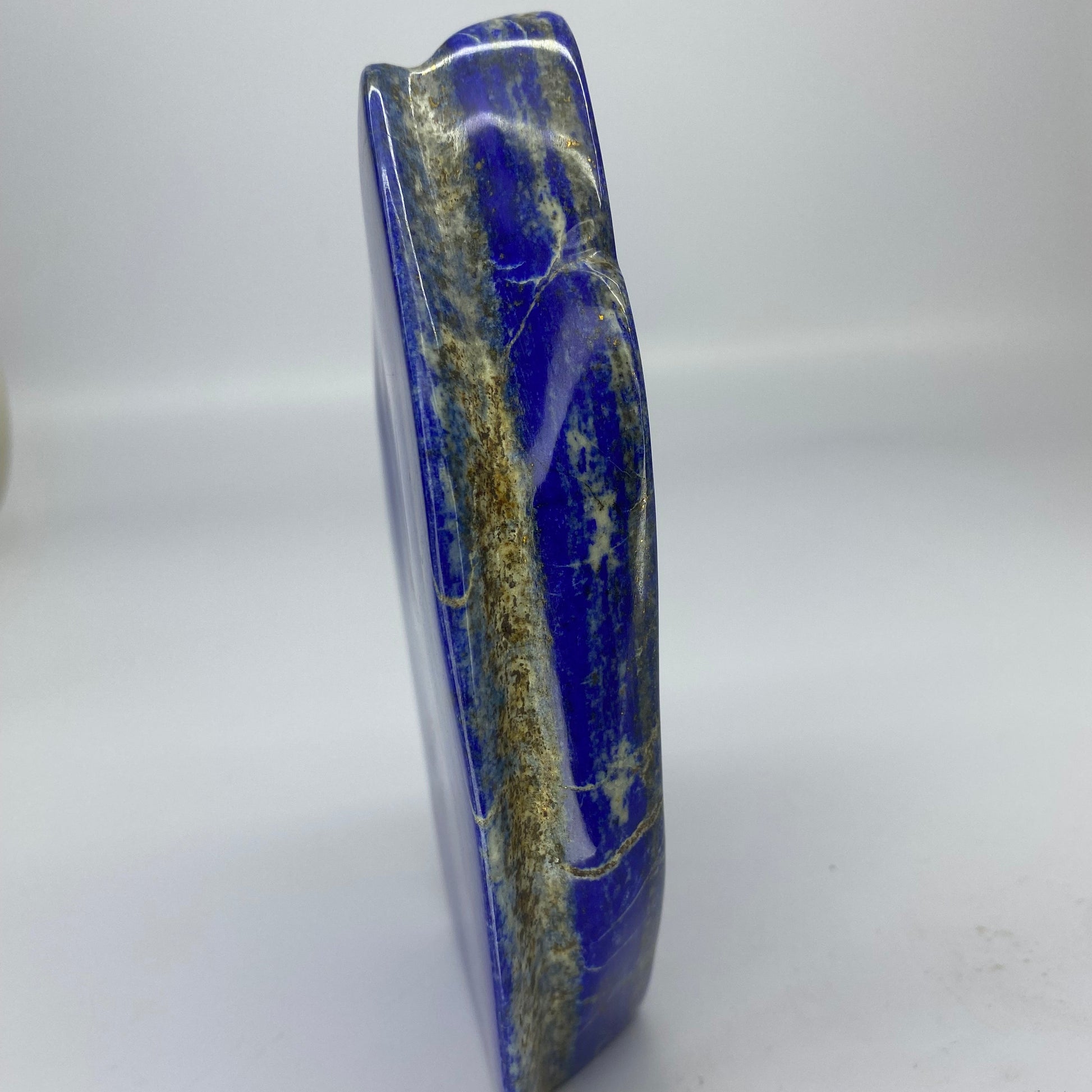 Lapis Lazuli, Lazurite, Afghanistan Minerals, Polished Gemstone, Royal Blue Lapis, Pyrite Inclusions, Freeform Lapis, Display Specimen