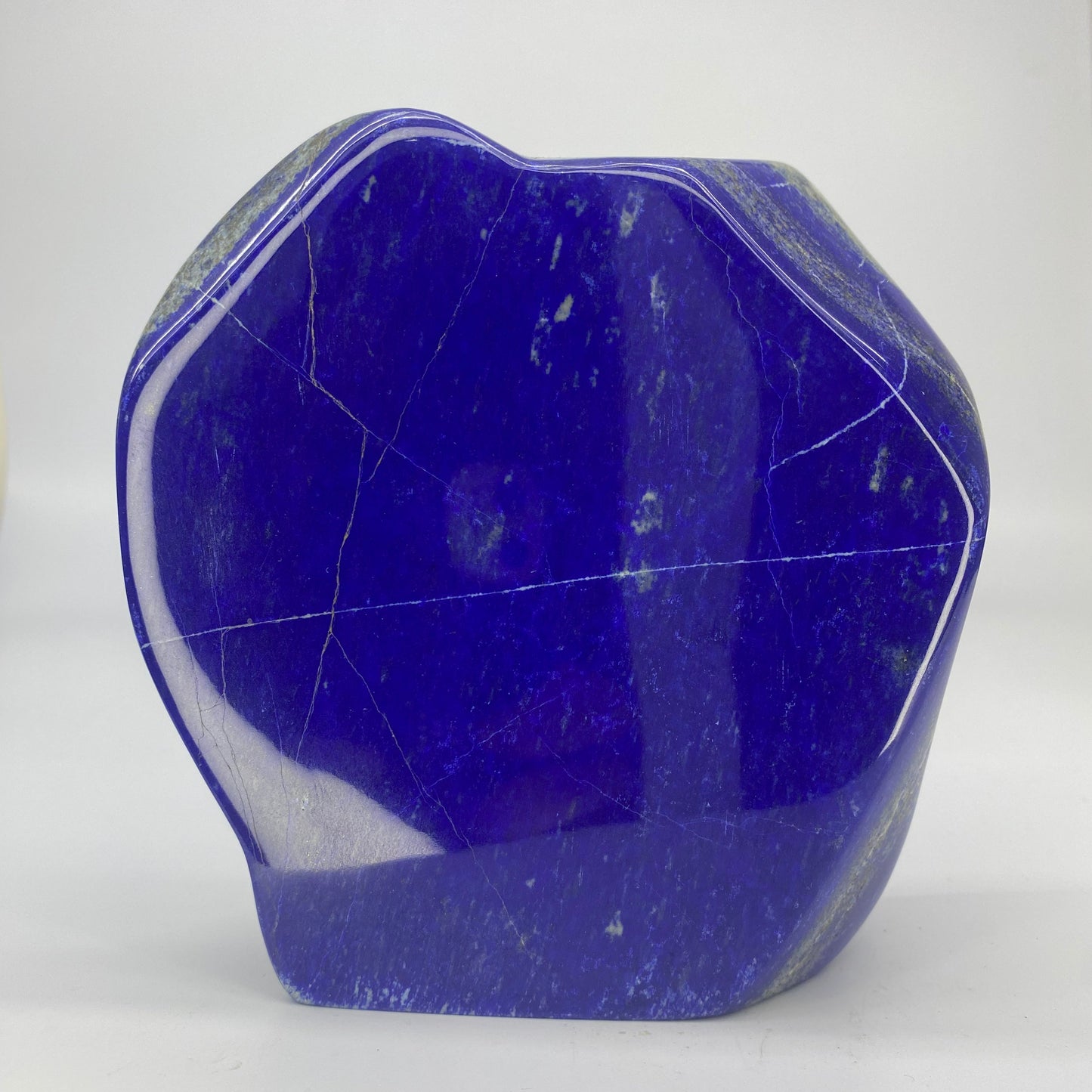 Lapis Lazuli, Lazurite, Afghanistan Minerals, Polished Gemstone, Royal Blue Lapis, Pyrite Inclusions, Freeform Lapis, Display Specimen