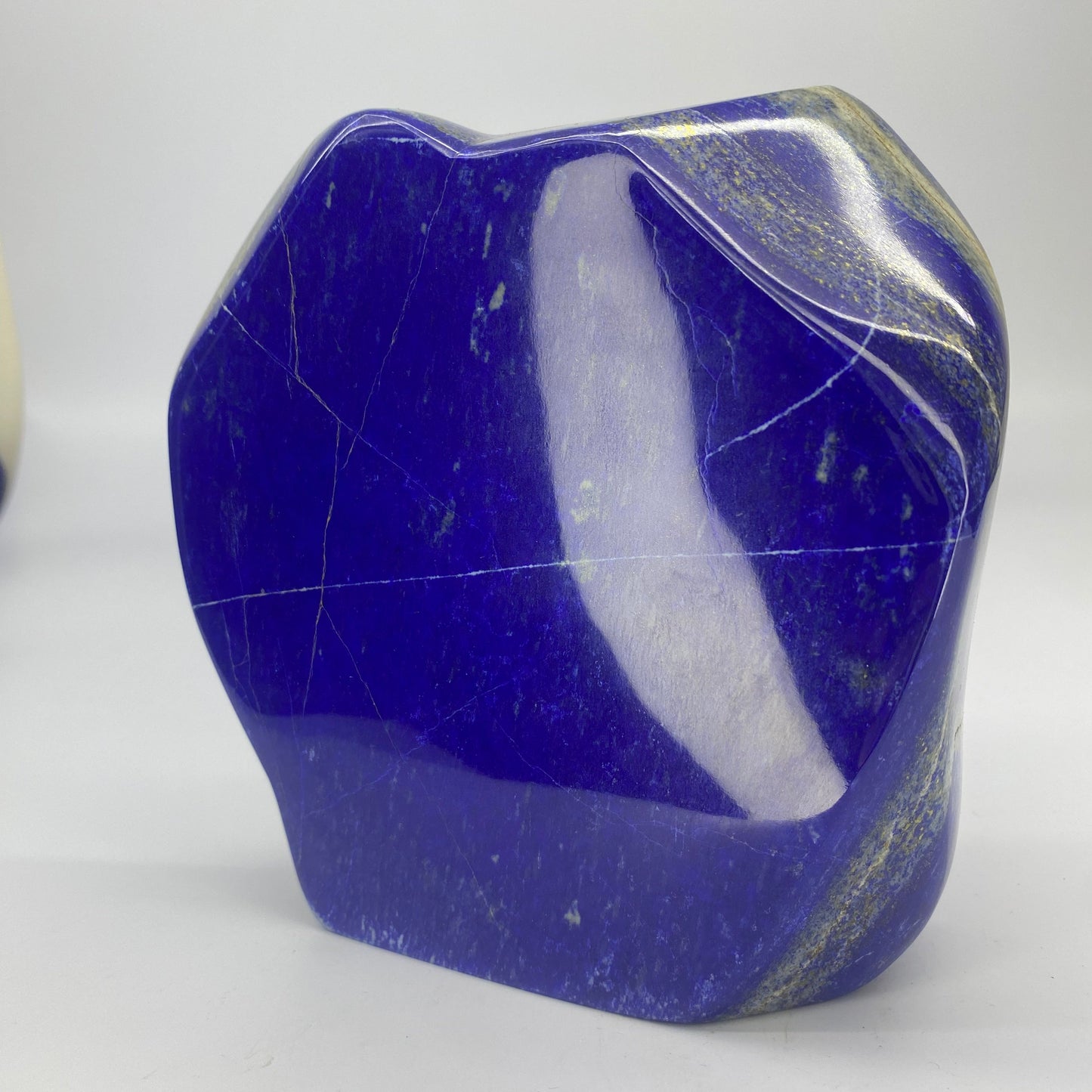 Lapis Lazuli, Lazurite, Afghanistan Minerals, Polished Gemstone, Royal Blue Lapis, Pyrite Inclusions, Freeform Lapis, Display Specimen