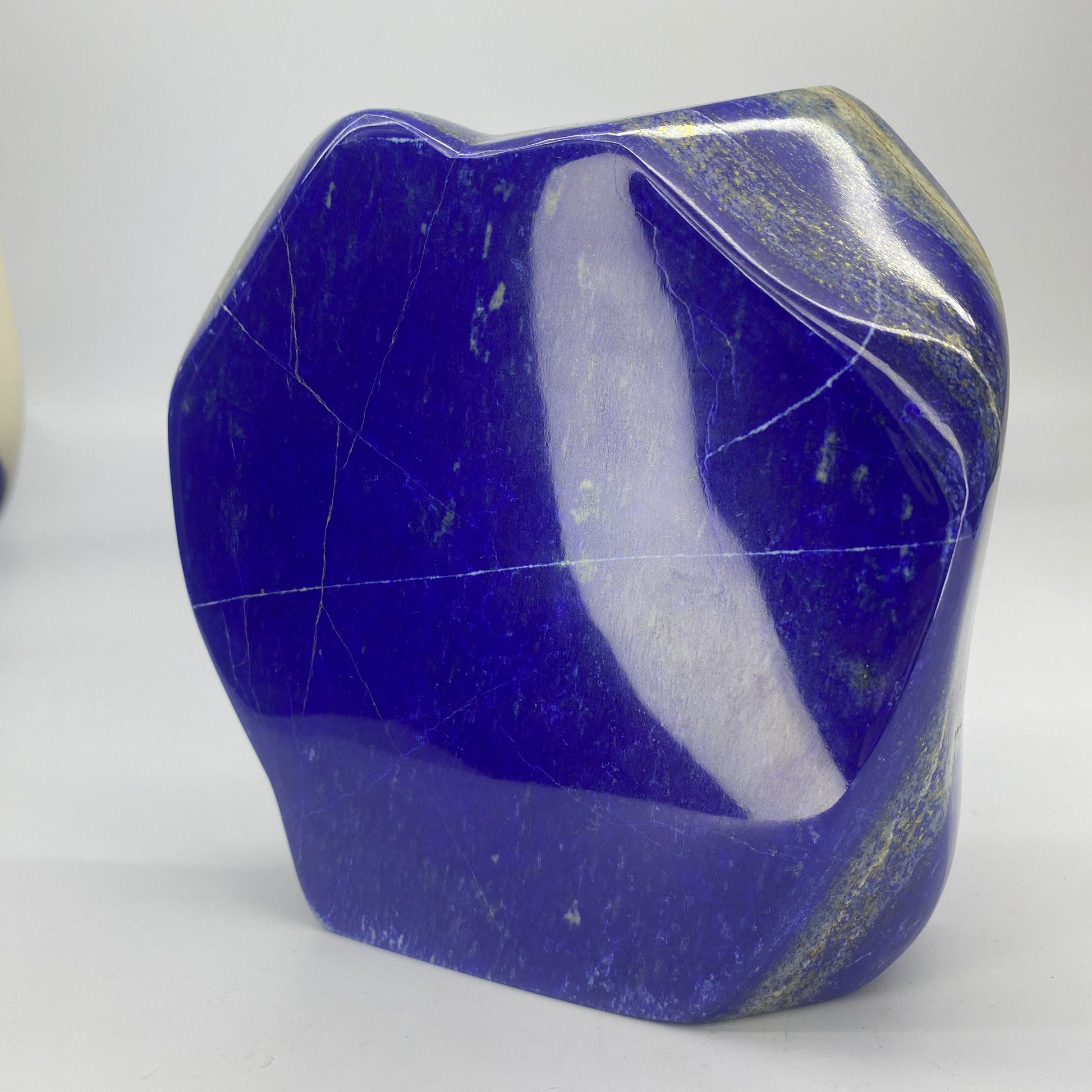 Lapis Lazuli, Lazurite, Afghanistan Minerals, Polished Gemstone, Royal Blue Lapis, Pyrite Inclusions, Freeform Lapis, Display Specimen