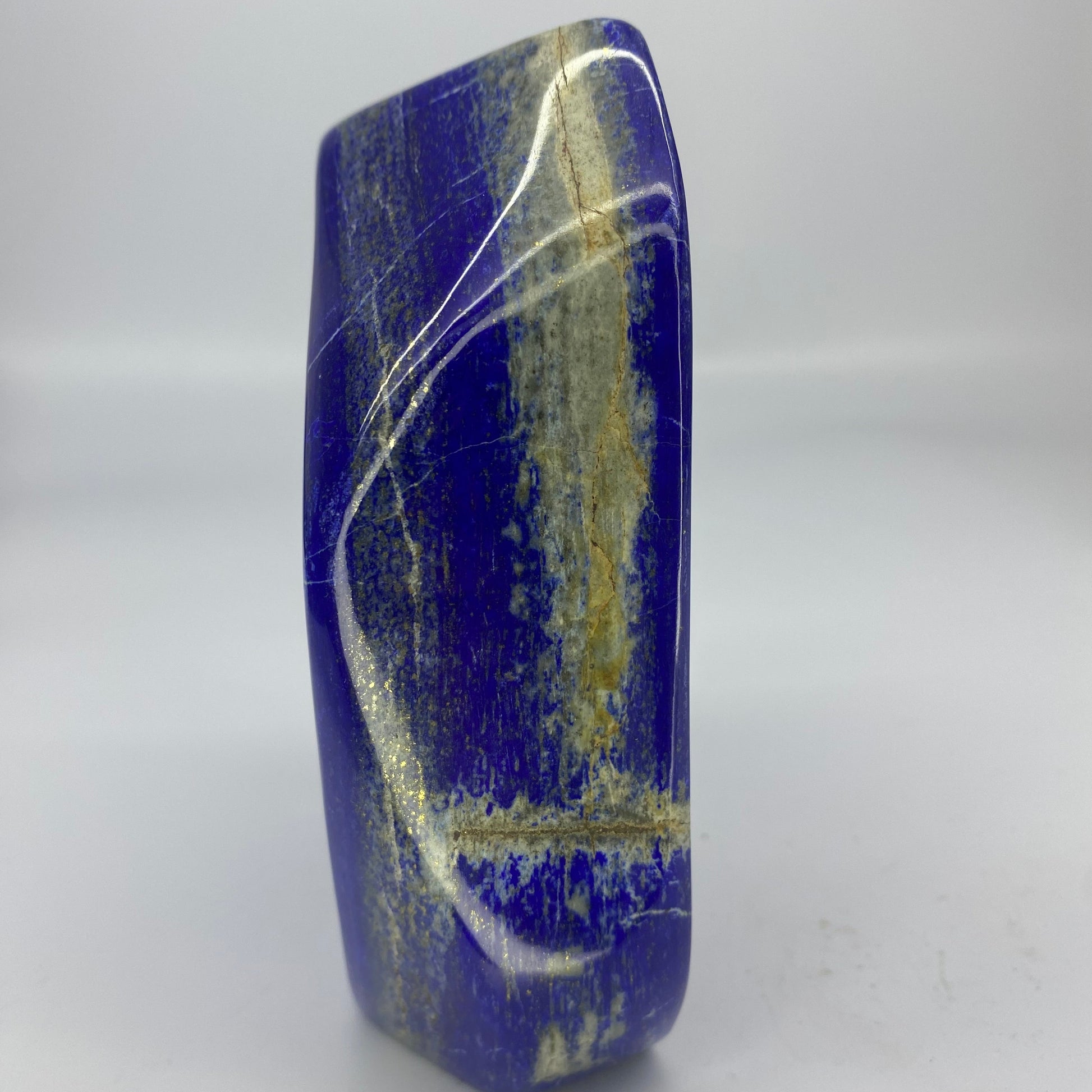 Lapis Lazuli, Lazurite, Afghanistan Minerals, Polished Gemstone, Royal Blue Lapis, Pyrite Inclusions, Freeform Lapis, Display Specimen