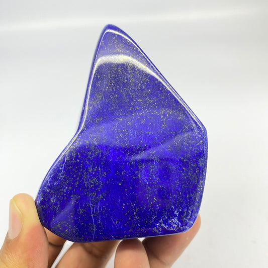 Lapis Lazuli, Lazurite, Afghanistan Minerals, Polished Gemstone, Royal Blue Lapis, Pyrite Inclusions, Freeform Lapis, Display Specimen