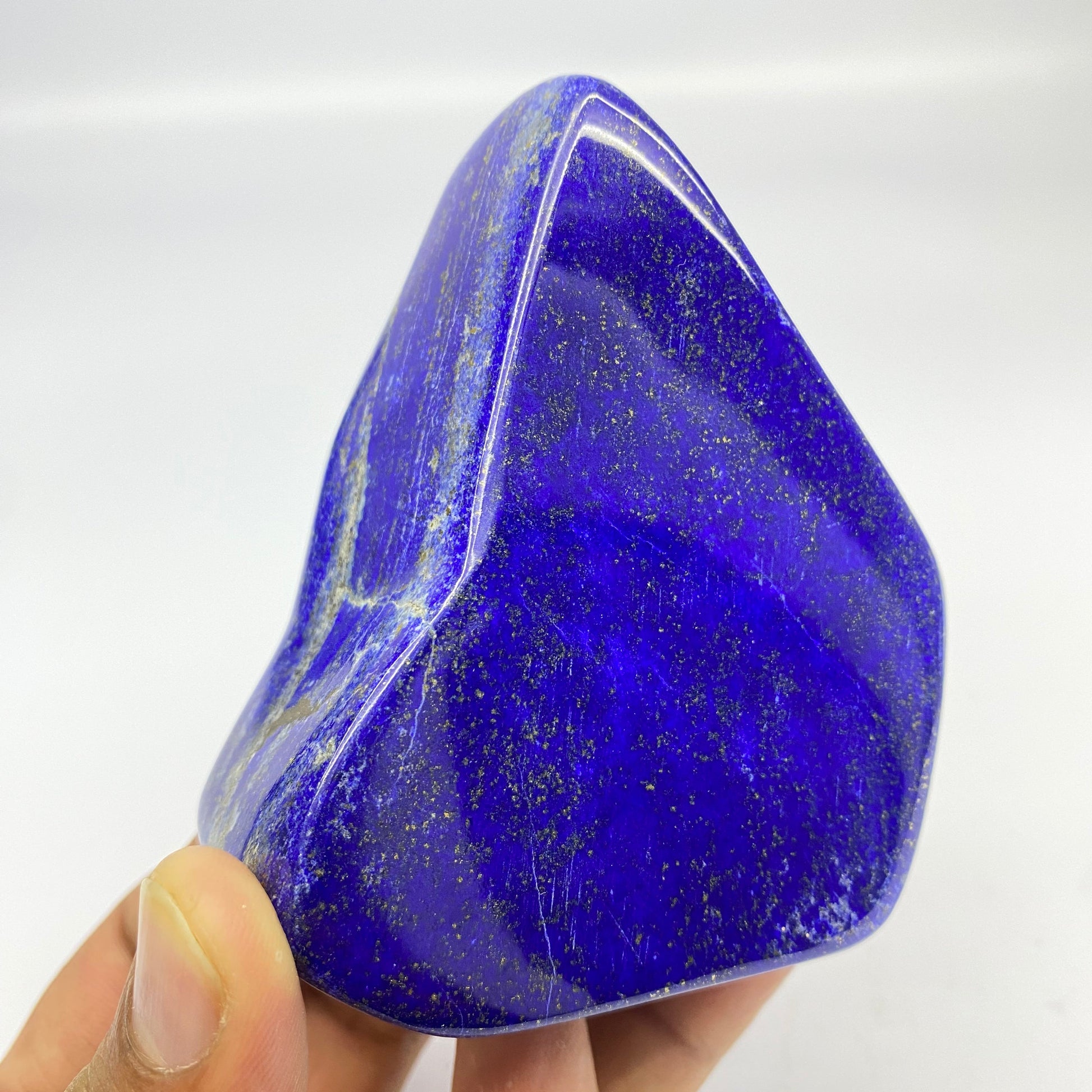 Lapis Lazuli, Lazurite, Afghanistan Minerals, Polished Gemstone, Royal Blue Lapis, Pyrite Inclusions, Freeform Lapis, Display Specimen