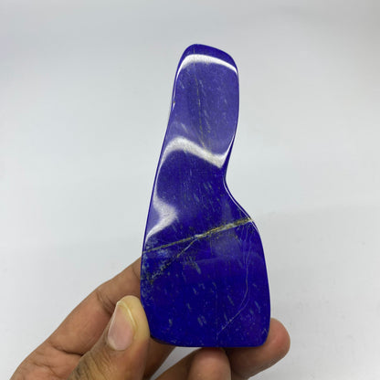 Lapis Lazuli, Lazurite, Afghanistan Minerals, Polished Gemstone, Royal Blue Lapis, Pyrite Inclusions, Freeform Lapis, Display Specimen