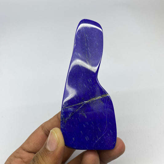 Lapis Lazuli, Lazurite, Afghanistan Minerals, Polished Gemstone, Royal Blue Lapis, Pyrite Inclusions, Freeform Lapis, Display Specimen