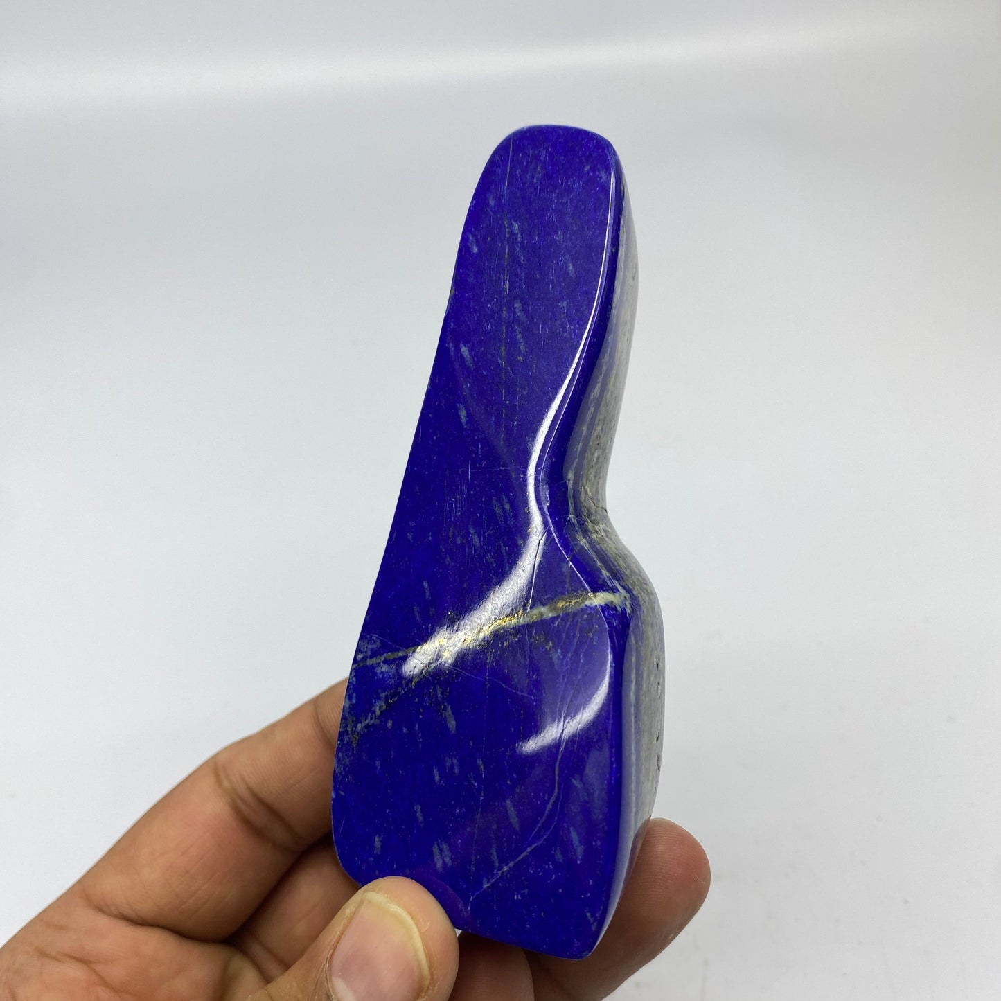 Lapis Lazuli, Lazurite, Afghanistan Minerals, Polished Gemstone, Royal Blue Lapis, Pyrite Inclusions, Freeform Lapis, Display Specimen