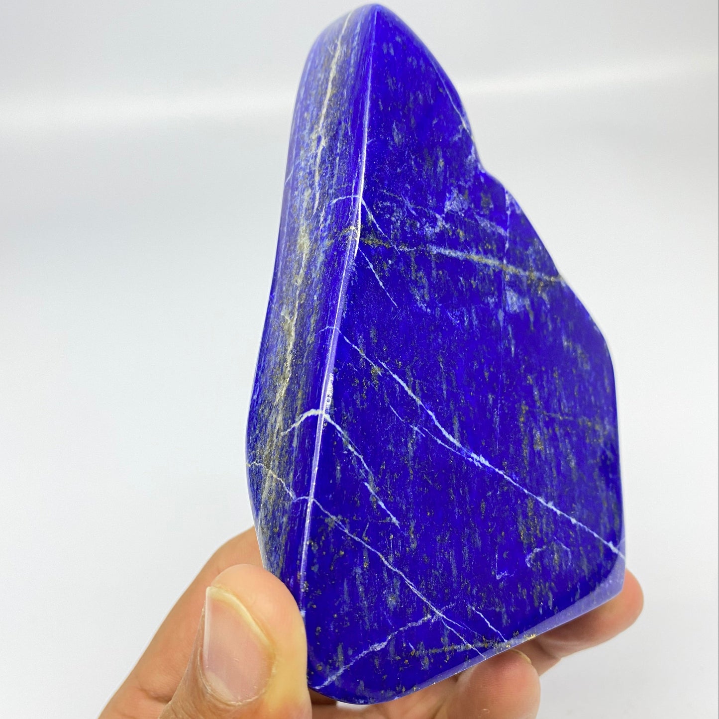 Lapis Lazuli, Lazurite, Afghanistan Minerals, Polished Gemstone, Royal Blue Lapis, Pyrite Inclusions, Freeform Lapis, Display Specimen