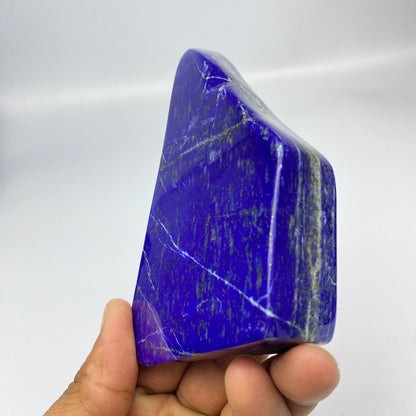 Lapis Lazuli, Lazurite, Afghanistan Minerals, Polished Gemstone, Royal Blue Lapis, Pyrite Inclusions, Freeform Lapis, Display Specimen