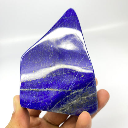 Lapis Lazuli, Lazurite, Afghanistan Minerals, Polished Gemstone, Royal Blue Lapis, Pyrite Inclusions, Freeform Lapis, Display Specimen