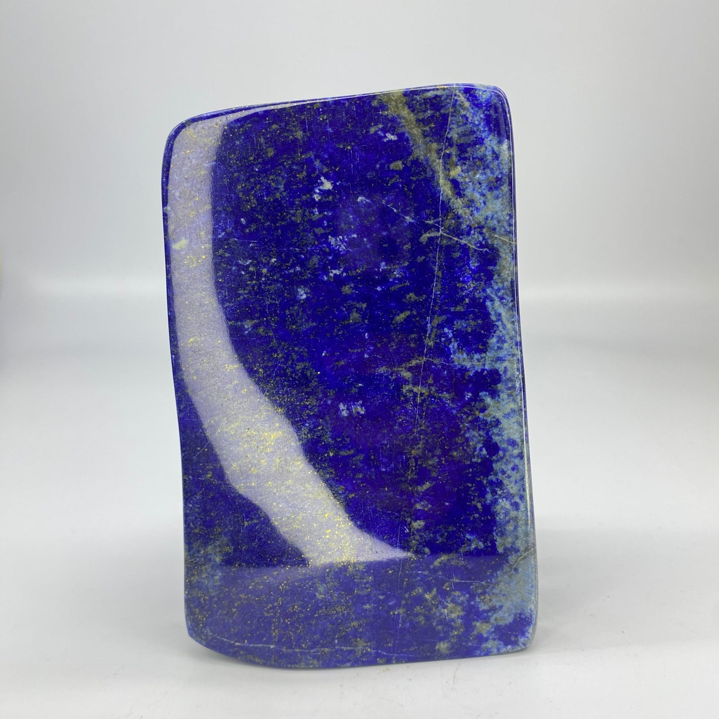 Lapis Lazuli, Lazurite, Afghanistan Minerals, Polished Gemstone, Royal Blue Lapis, Pyrite Inclusions, Freeform Lapis, Display Specimen