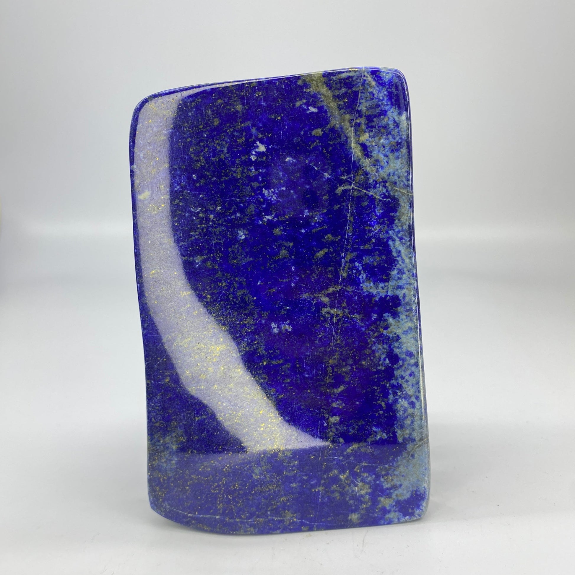 Lapis Lazuli, Lazurite, Afghanistan Minerals, Polished Gemstone, Royal Blue Lapis, Pyrite Inclusions, Freeform Lapis, Display Specimen