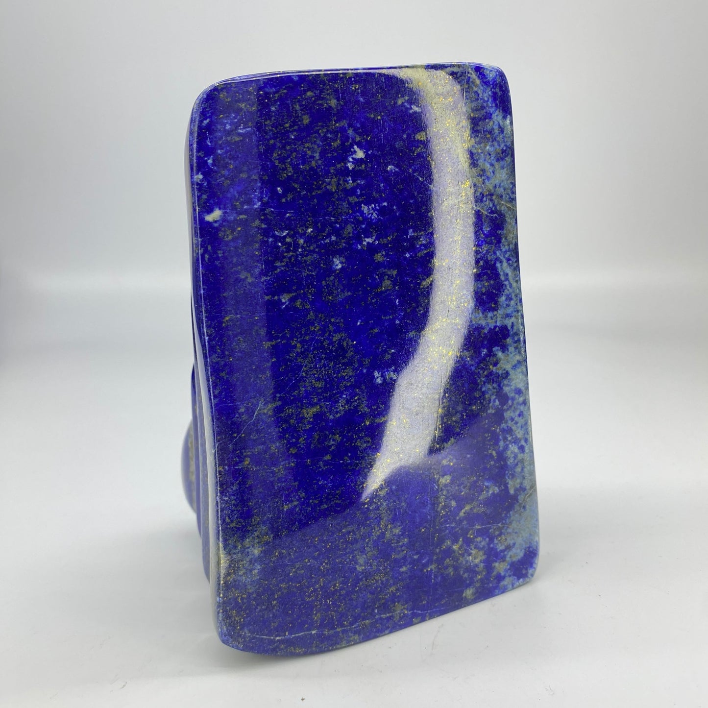 Lapis Lazuli, Lazurite, Afghanistan Minerals, Polished Gemstone, Royal Blue Lapis, Pyrite Inclusions, Freeform Lapis, Display Specimen