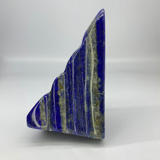 Lapis Lazuli, Lazurite, Afghanistan Minerals, Polished Gemstone, Royal Blue Lapis, Pyrite Inclusions, Freeform Lapis, Display Specimen