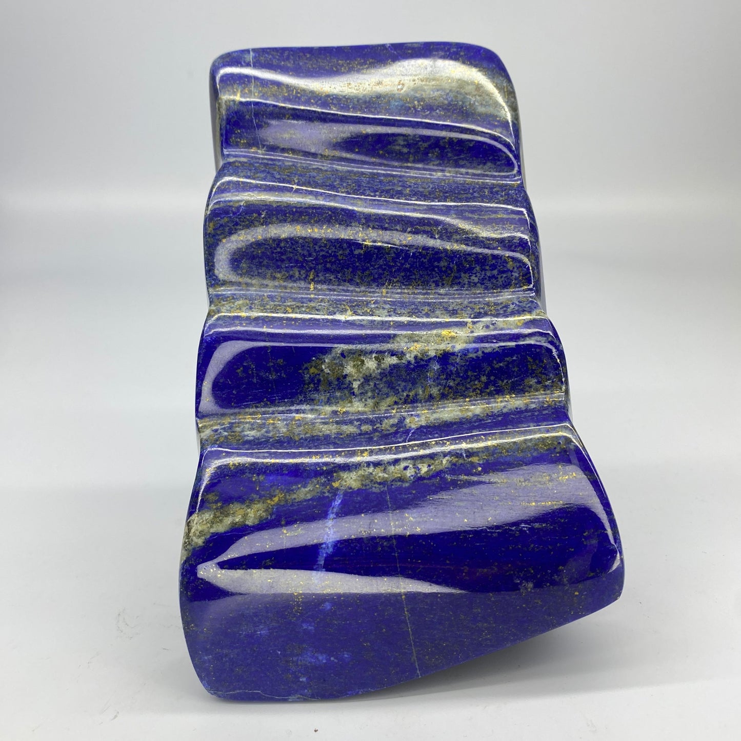 Lapis Lazuli, Lazurite, Afghanistan Minerals, Polished Gemstone, Royal Blue Lapis, Pyrite Inclusions, Freeform Lapis, Display Specimen