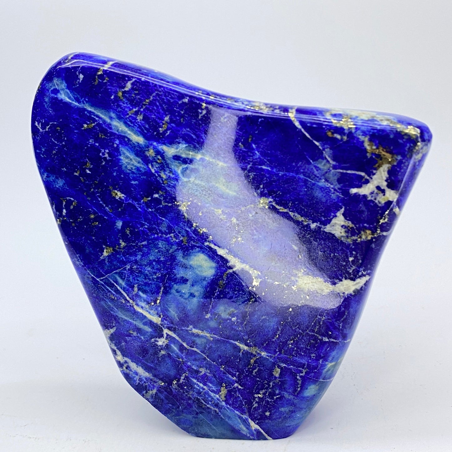 Lapis Lazuli, Lazurite, Afghanistan Minerals, Polished Gemstone, Royal Blue Lapis, Pyrite Inclusions, Freeform Lapis, Display Specimen