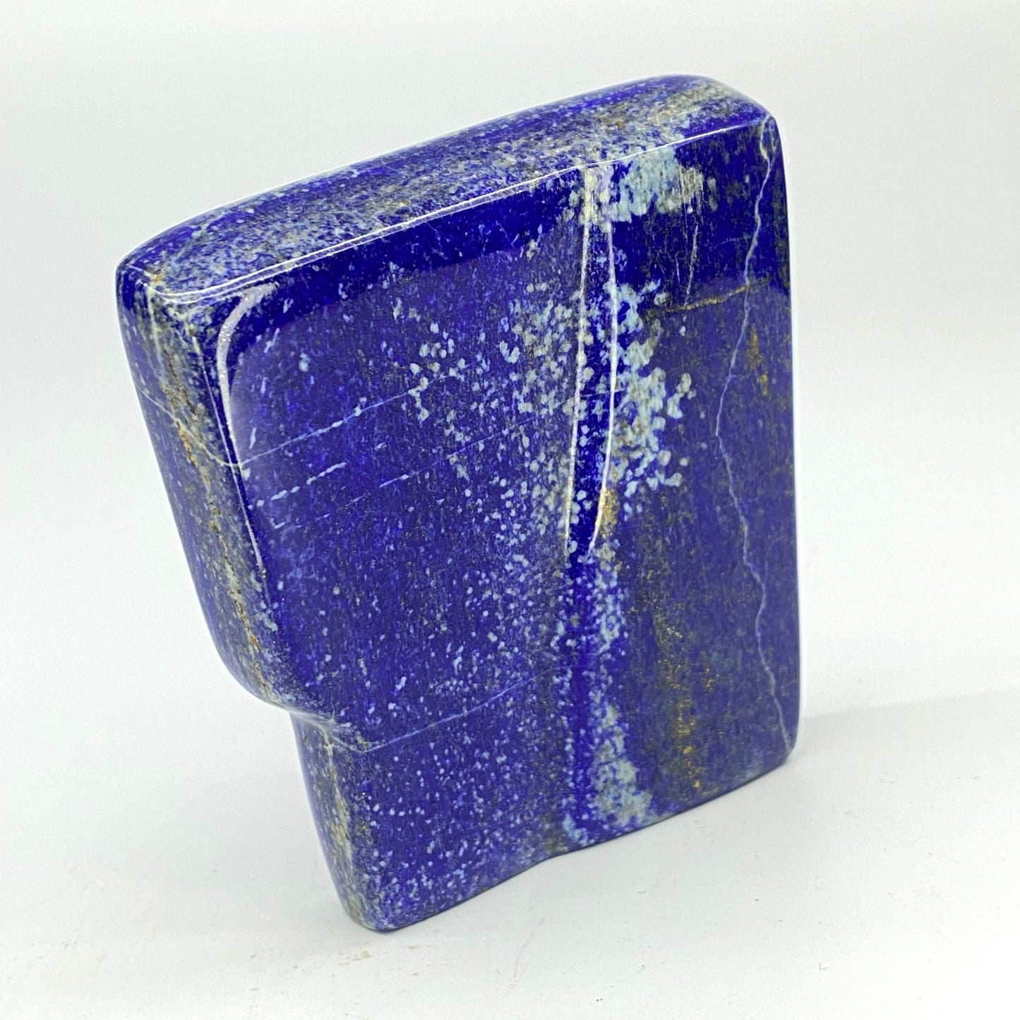 Lapis Lazuli, Lazurite, Afghanistan Minerals, Polished Gemstone, Royal Blue Lapis, Pyrite Inclusions, Freeform Lapis, Display Specimen
