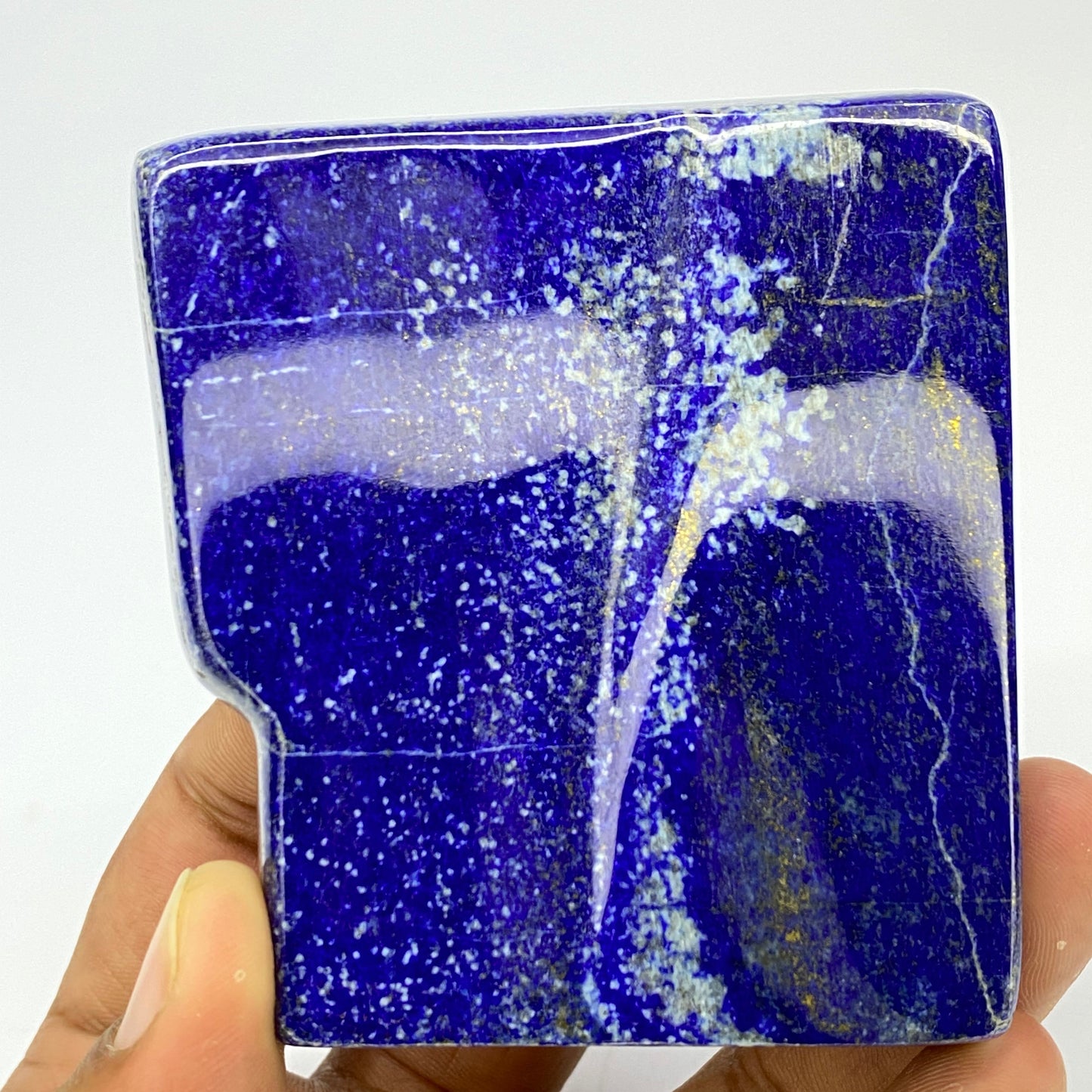 Lapis Lazuli, Lazurite, Afghanistan Minerals, Polished Gemstone, Royal Blue Lapis, Pyrite Inclusions, Freeform Lapis, Display Specimen