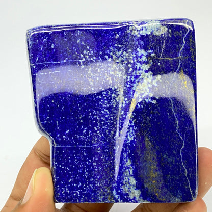 Lapis Lazuli, Lazurite, Afghanistan Minerals, Polished Gemstone, Royal Blue Lapis, Pyrite Inclusions, Freeform Lapis, Display Specimen