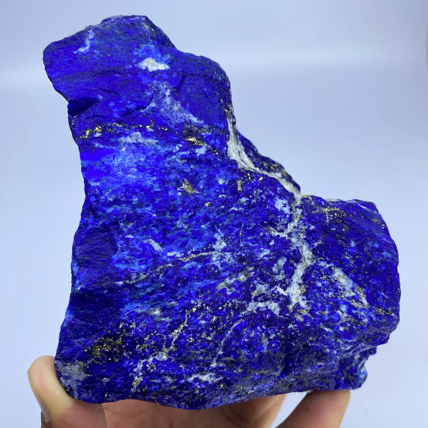 Lapis Lazuli, Lazurite, Afghanistan Minerals, 1050g, Rough Gemstone, Royal Blue Lapis, Pyrite Inclusions, Lapidary Rough, Cabinet Specimen