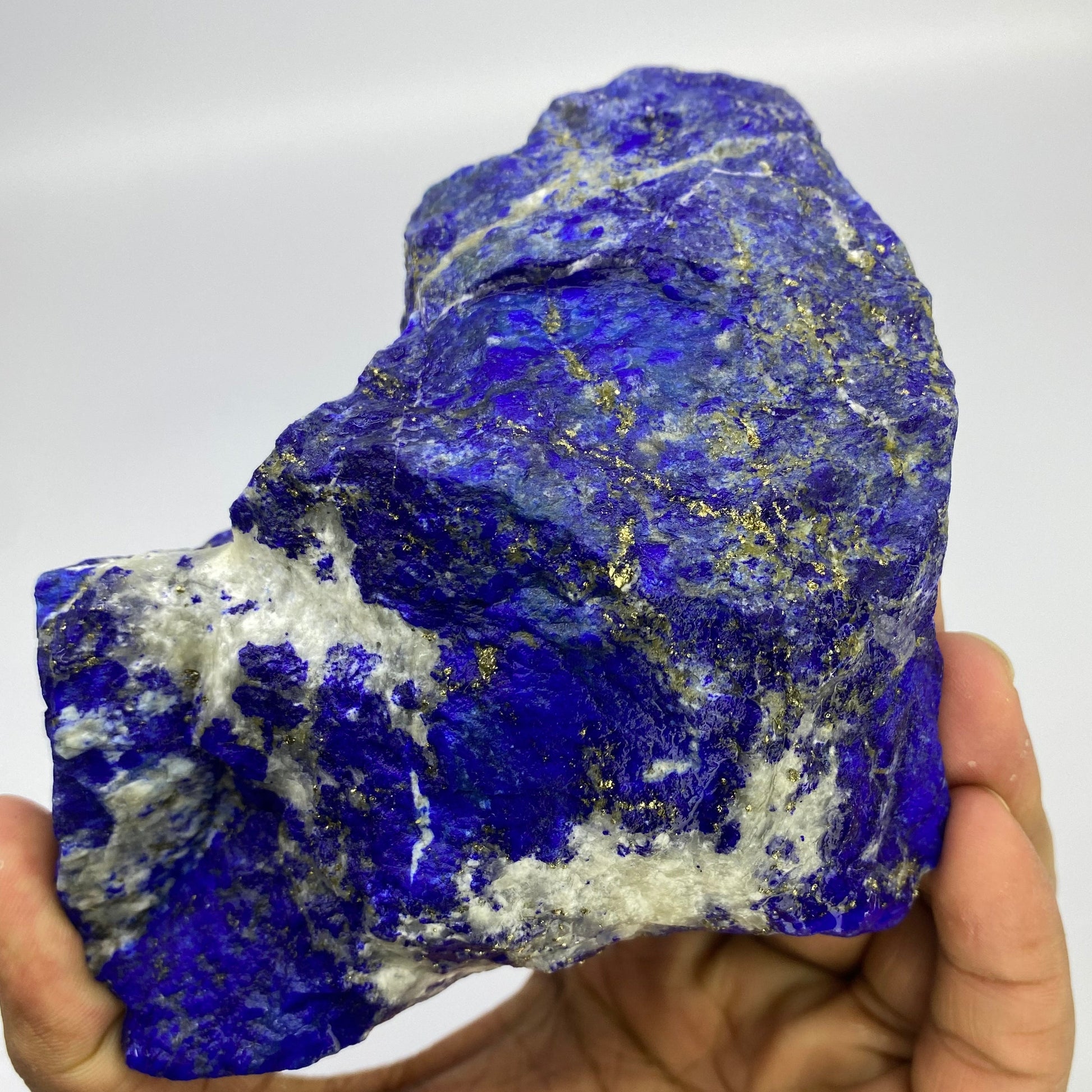 Lapis Lazuli, Lazurite, Afghanistan Minerals, 1050g, Rough Gemstone, Royal Blue Lapis, Pyrite Inclusions, Lapidary Rough, Cabinet Specimen
