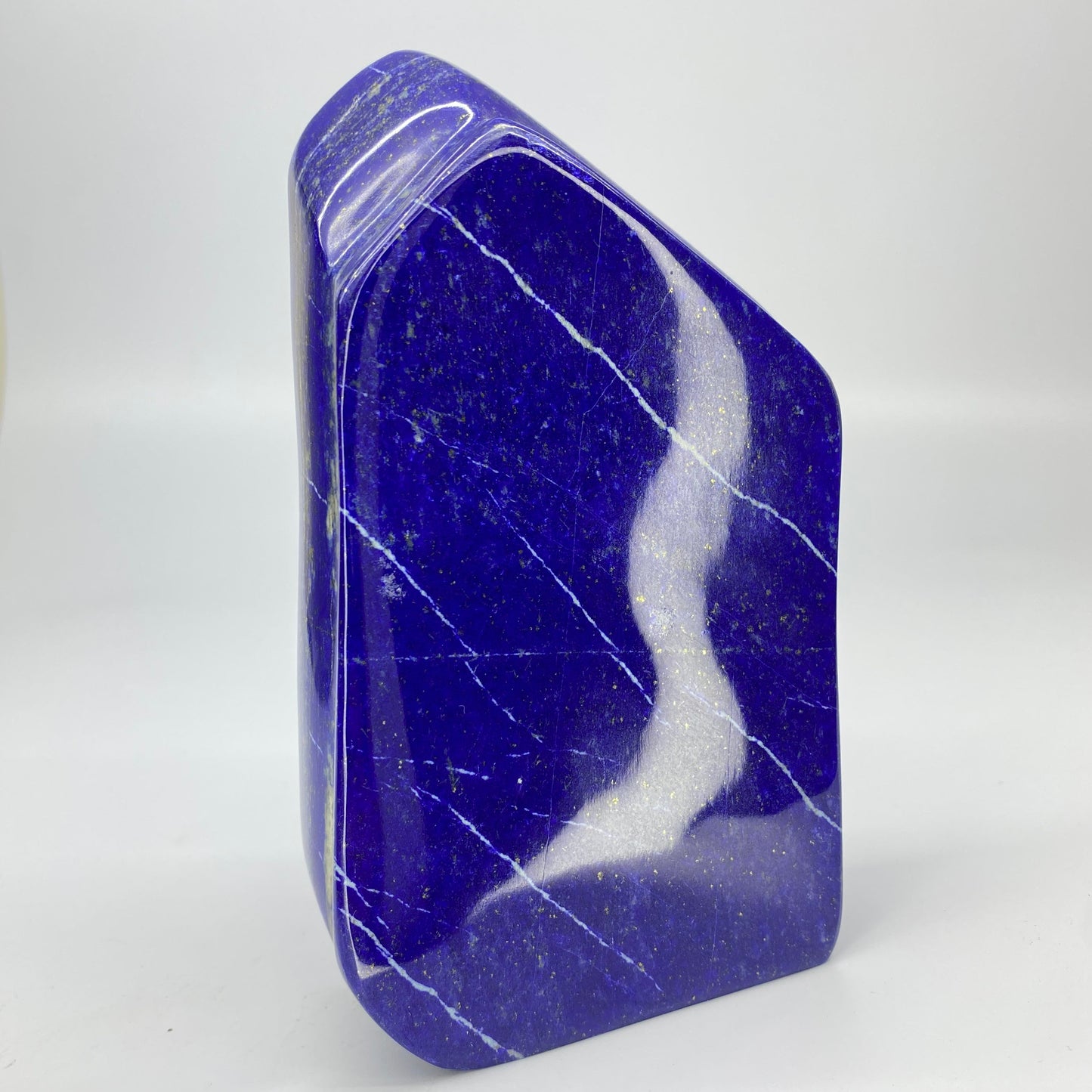 Lapis Lazuli, Lazurite, Afghanistan Minerals, 900g, Polished Lapis, Freeform Lapis, Royal Blue Lapis, Pyrite Inclusions, Statement Specimen, Luxury Decor