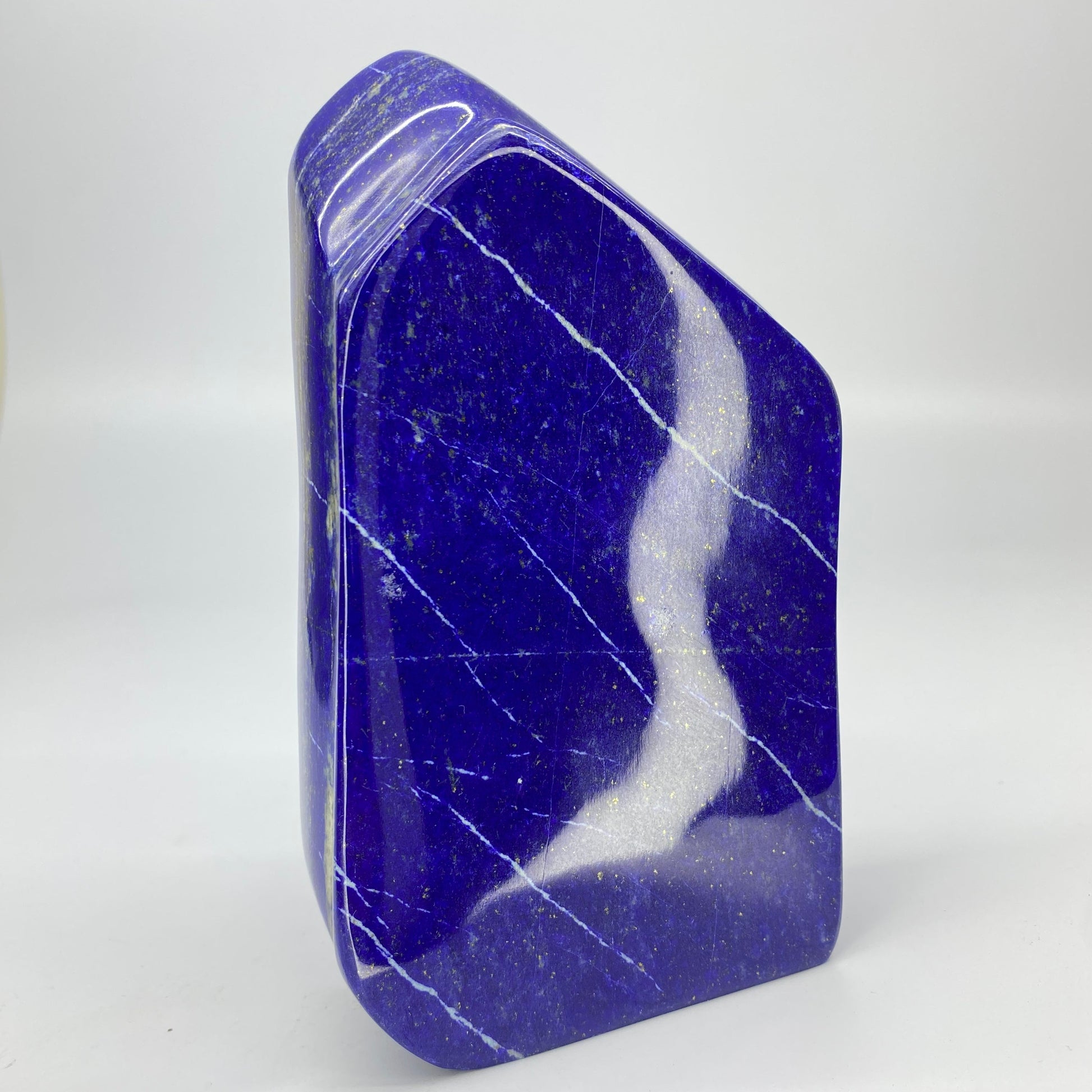 Lapis Lazuli, Lazurite, Afghanistan Minerals, 900g, Polished Lapis, Freeform Lapis, Royal Blue Lapis, Pyrite Inclusions, Statement Specimen, Luxury Decor