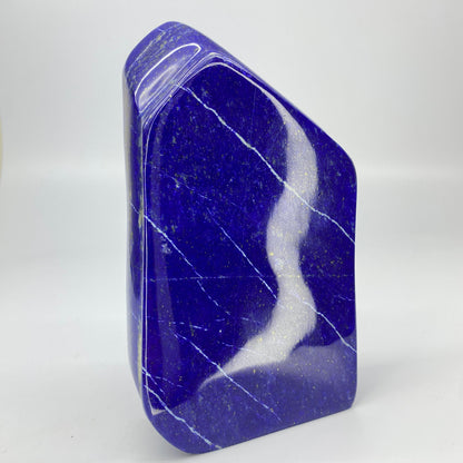 Lapis Lazuli, Lazurite, Afghanistan Minerals, 900g, Polished Lapis, Freeform Lapis, Royal Blue Lapis, Pyrite Inclusions, Statement Specimen, Luxury Decor