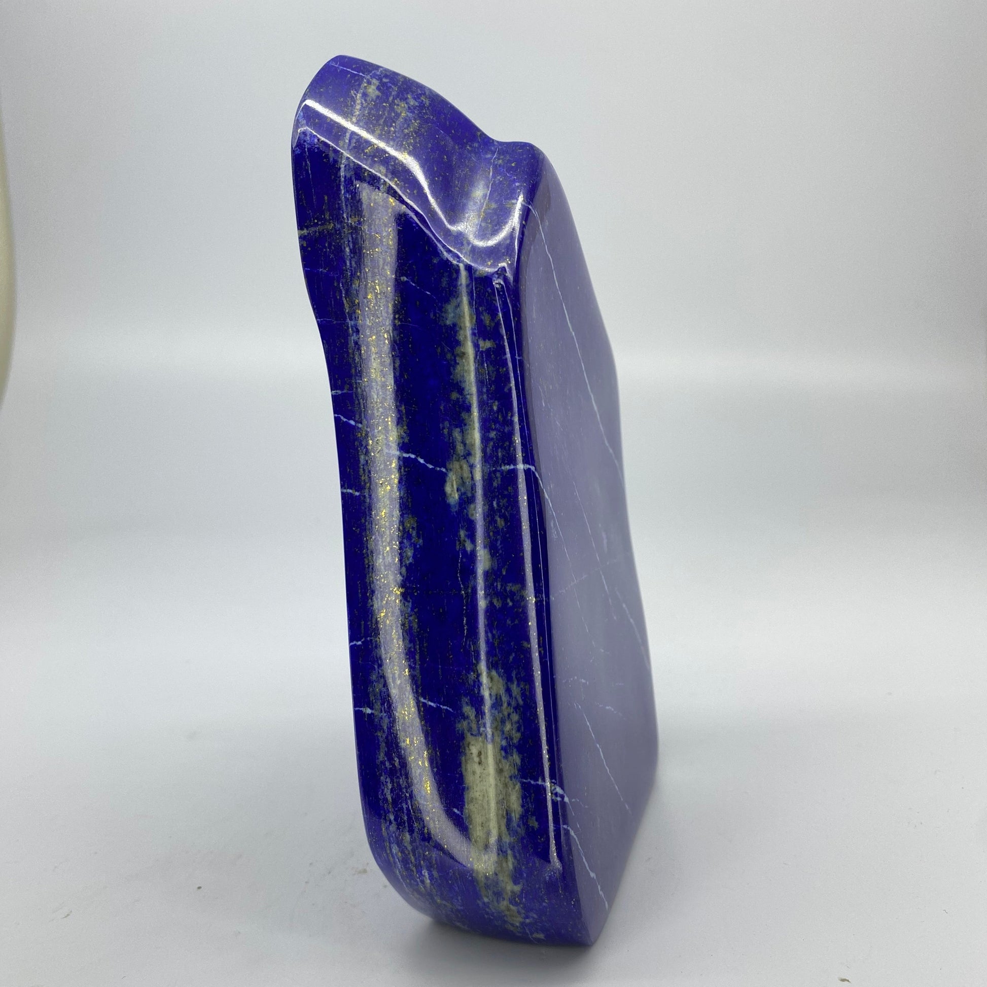 Lapis Lazuli, Lazurite, Afghanistan Minerals, 900g, Polished Lapis, Freeform Lapis, Royal Blue Lapis, Pyrite Inclusions, Statement Specimen, Luxury Decor