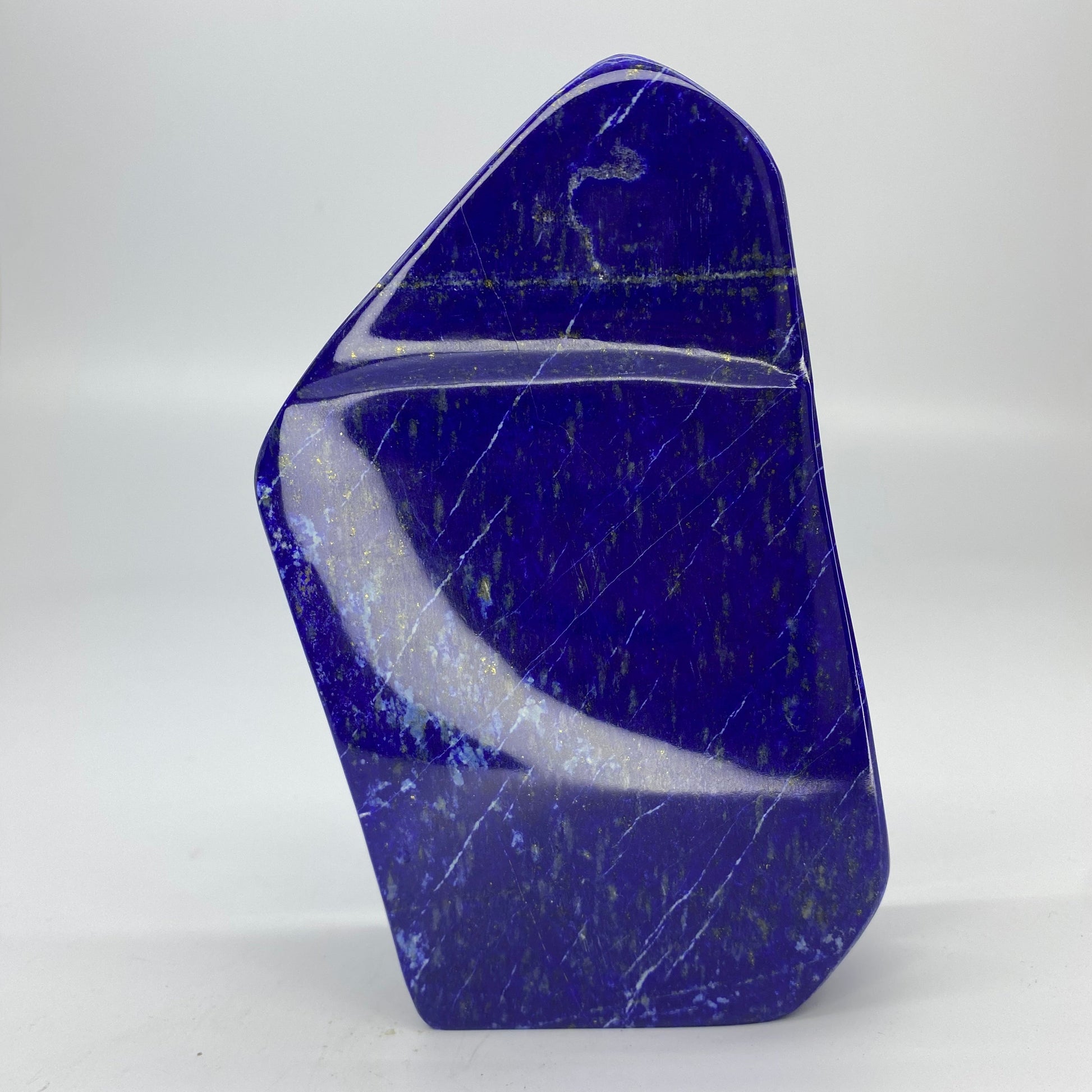 Lapis Lazuli, Lazurite, Afghanistan Minerals, 900g, Polished Lapis, Freeform Lapis, Royal Blue Lapis, Pyrite Inclusions, Statement Specimen, Luxury Decor