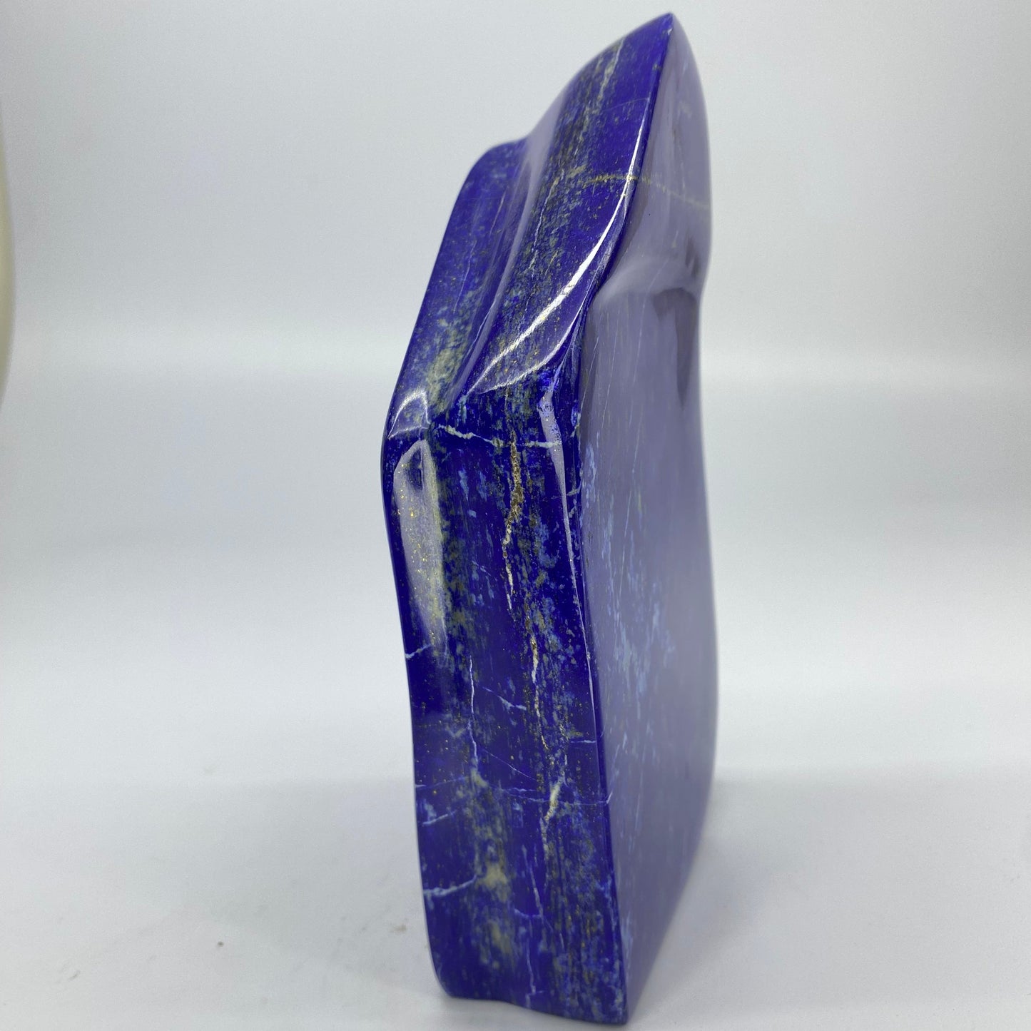 Lapis Lazuli, Lazurite, Afghanistan Minerals, 900g, Polished Lapis, Freeform Lapis, Royal Blue Lapis, Pyrite Inclusions, Statement Specimen, Luxury Decor