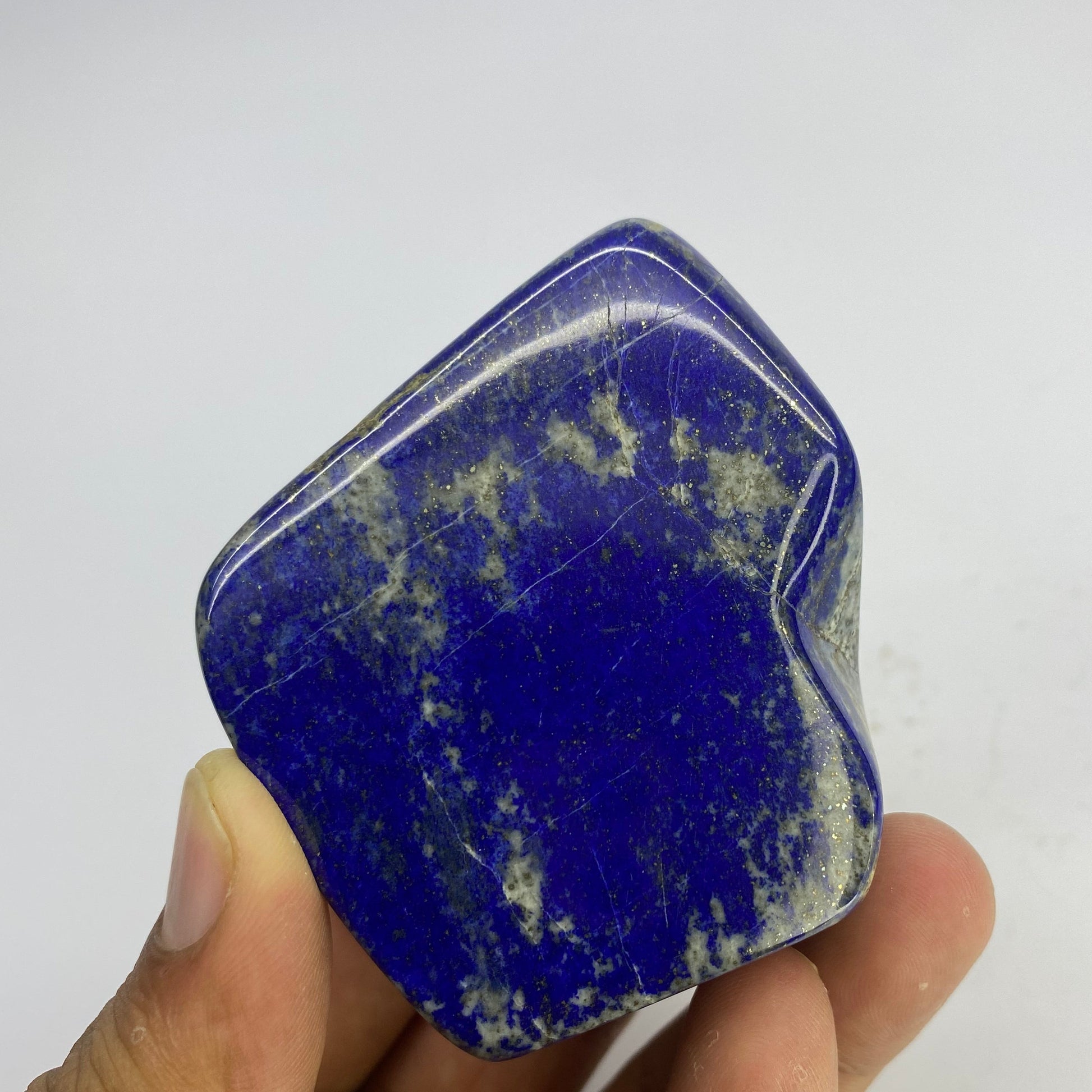 Lapis Lazuli, Lazurite, Afghanistan Minerals, Polished Gemstone, Royal Blue Lapis, Pyrite Inclusions, Freeform Lapis, Display Specimen