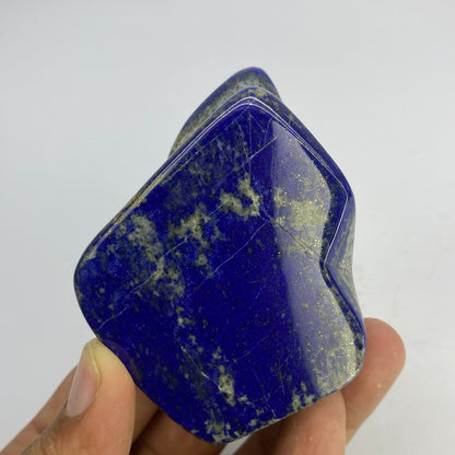 Lapis Lazuli, Lazurite, Afghanistan Minerals, Polished Gemstone, Royal Blue Lapis, Pyrite Inclusions, Freeform Lapis, Display Specimen
