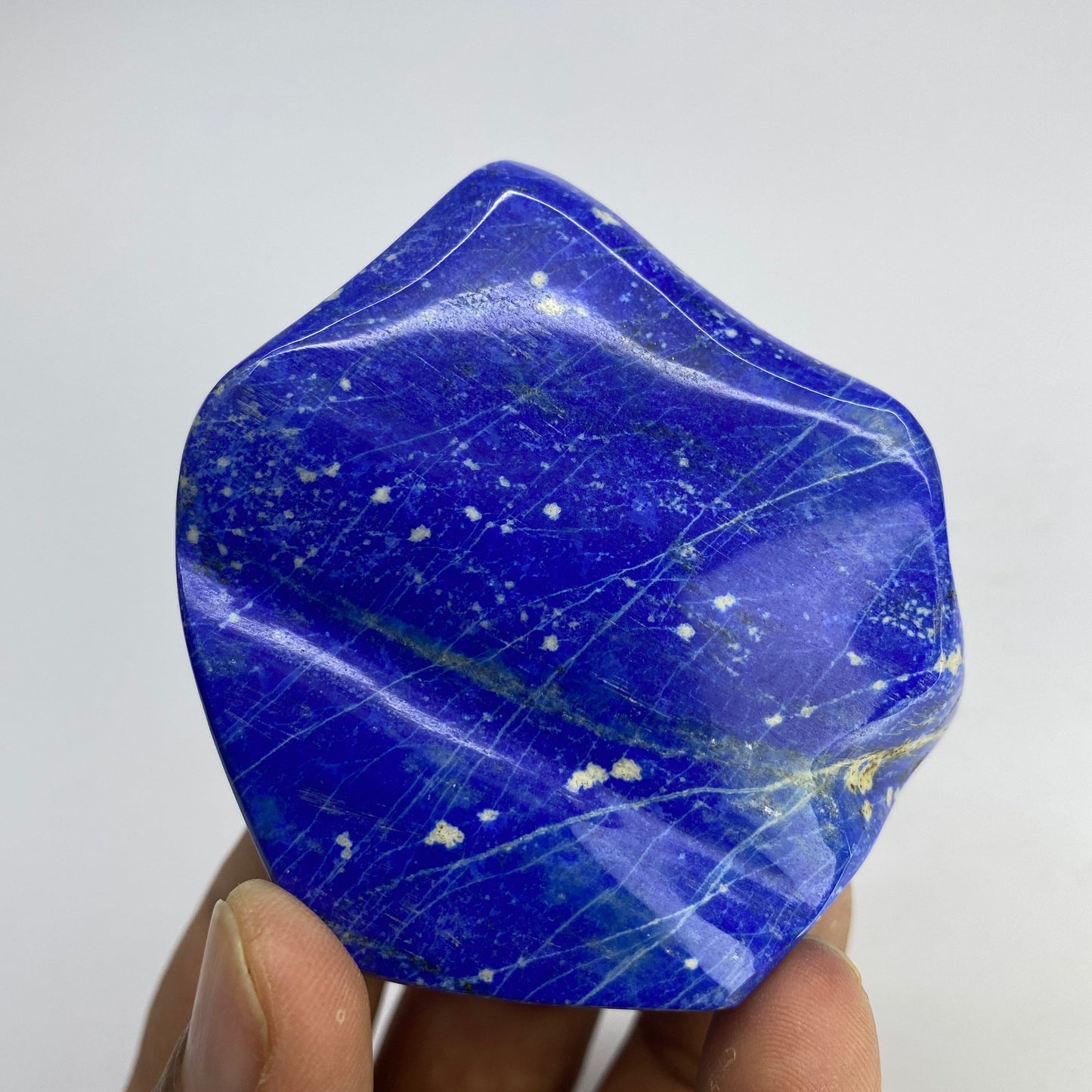 Lapis Lazuli, Lazurite, Afghanistan Minerals, Polished Gemstone, Royal Blue Lapis, Pyrite Inclusions, Freeform Lapis, Display Specimen