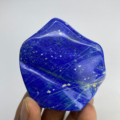 Lapis Lazuli, Lazurite, Afghanistan Minerals, Polished Gemstone, Royal Blue Lapis, Pyrite Inclusions, Freeform Lapis, Display Specimen